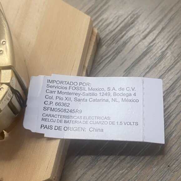 Fossil Riley 'Boyfriend' Gold tone Watch NWT ES - 3203 - Picture 5 of 12